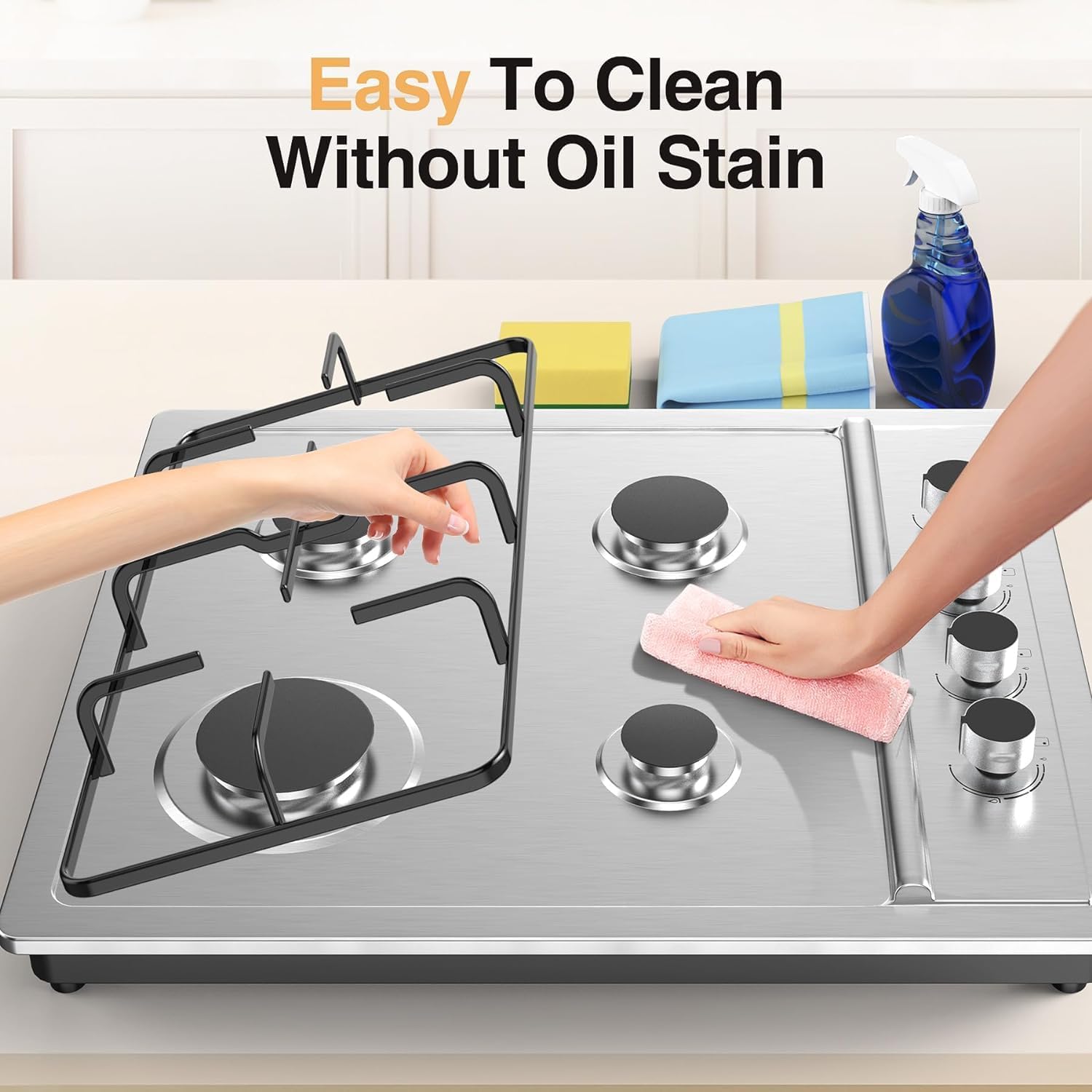 4 burner Gas Cooktop 30 Inch