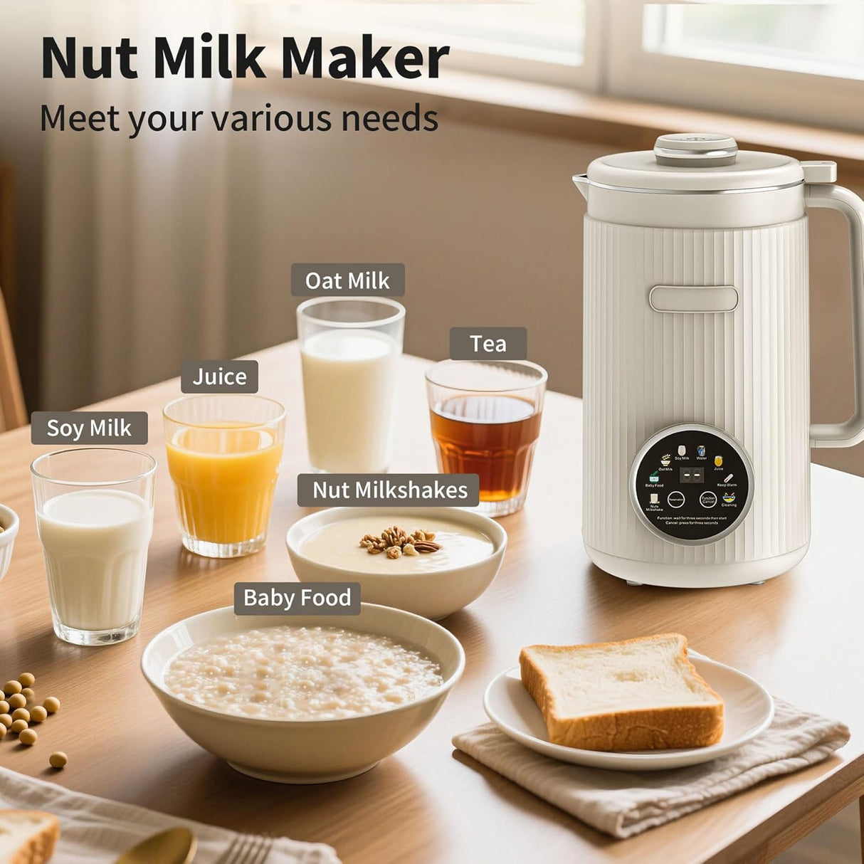 8 in 1 Automatic Nut Milk Maker Machine