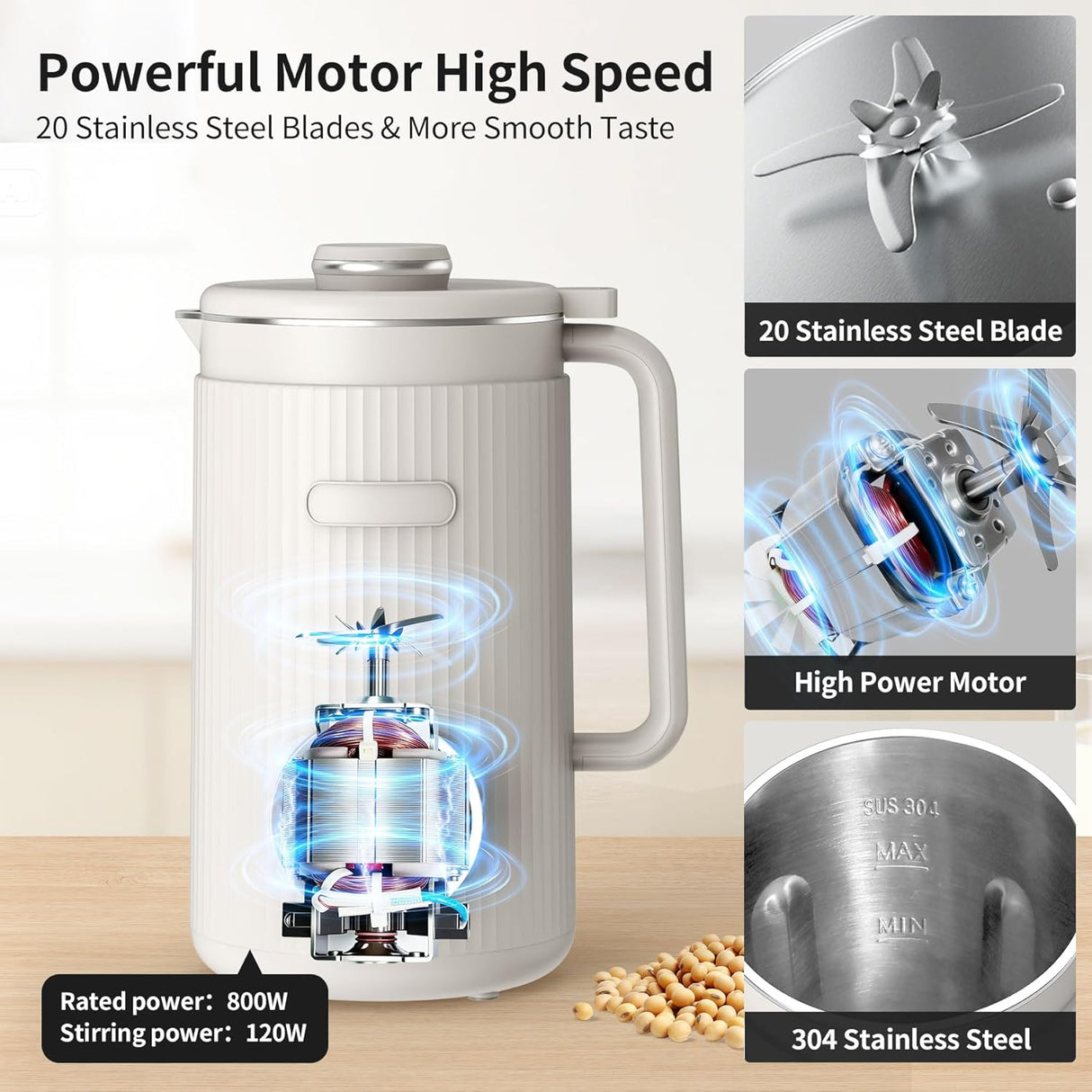 8 in 1 Automatic Nut Milk Maker Machine
