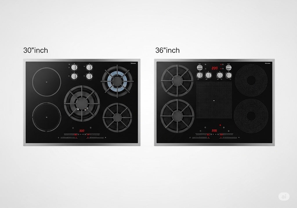 30 vs 36 Inch Cooktop: Choosing the Right Fit for Your Kitchen