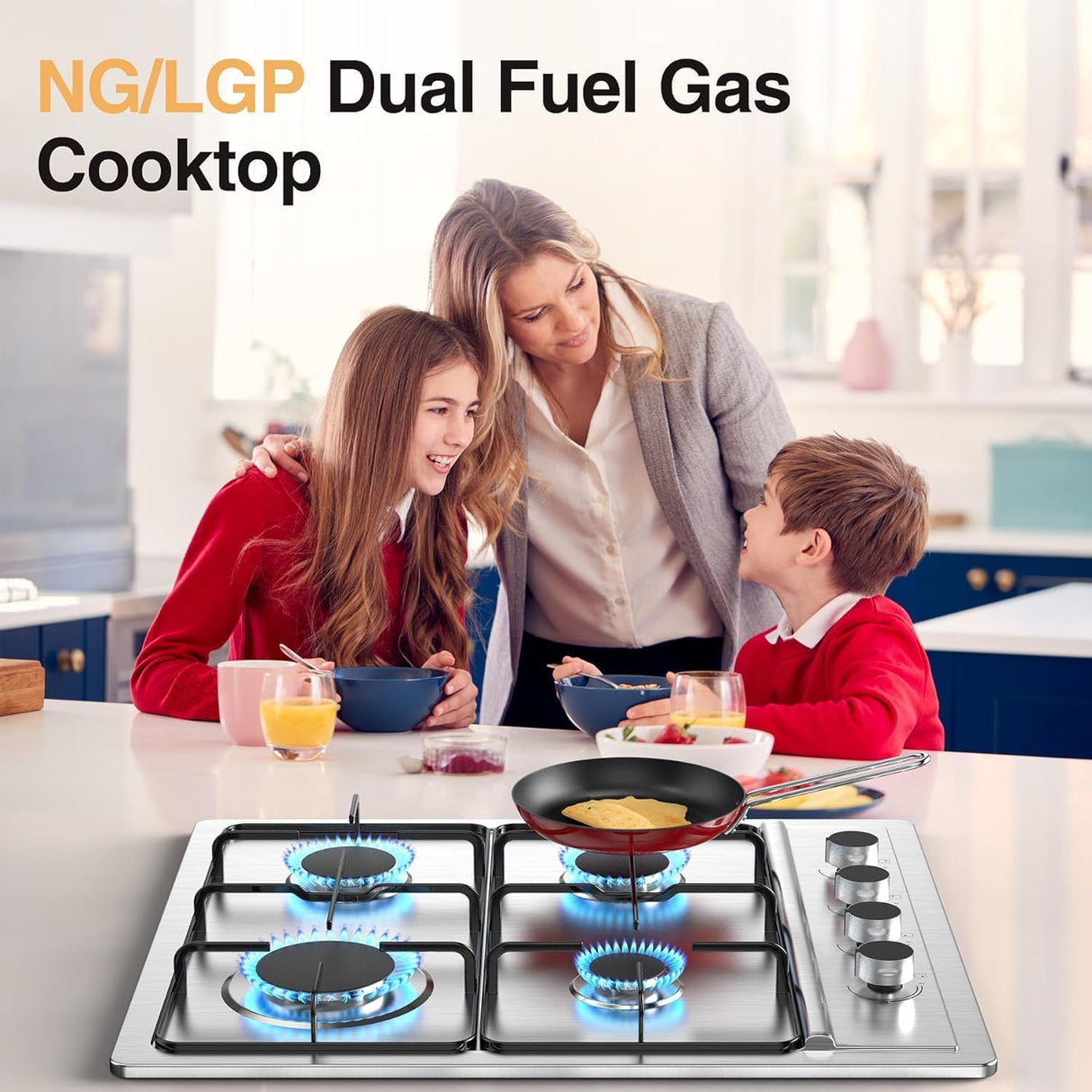 4 burner Gas Cooktop 30 Inch