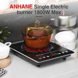 Single Burner Infrared Portable Electric Cooktop 1800W Infrared Cooker