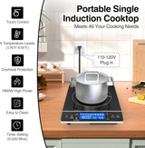 VBGK Single Burner Portable Induction Cooktop 1800W