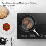 2 Burner Induction Cooktop 24 Inch 4000W