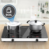 2 Burner Portable Induction Cooktop 12 Inch 2600W