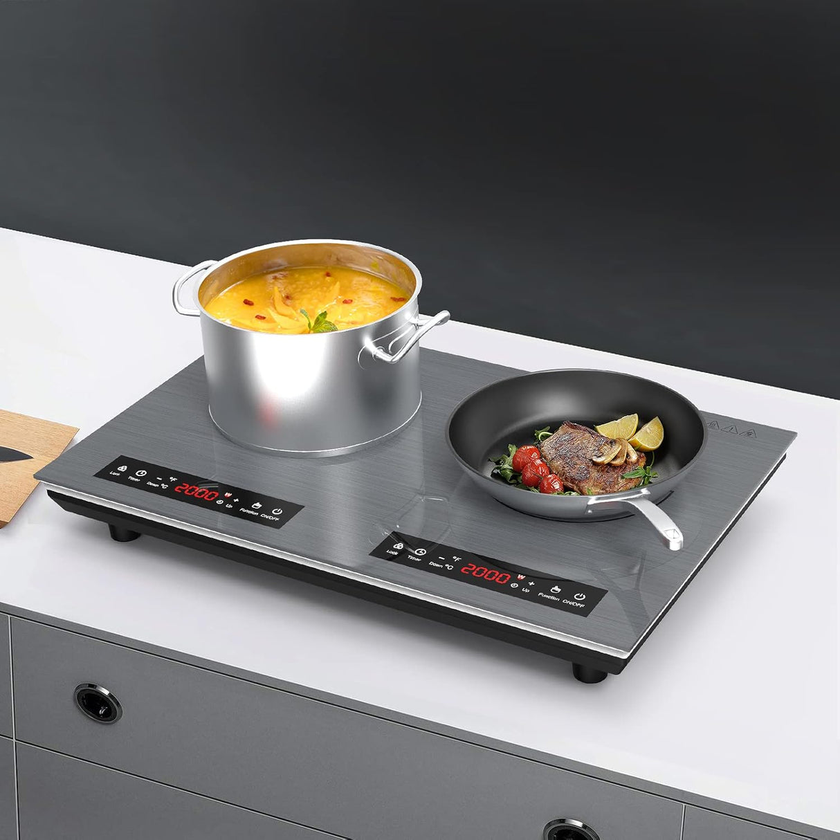 Two Burner Induction Cooktop 24 Inch 4000W