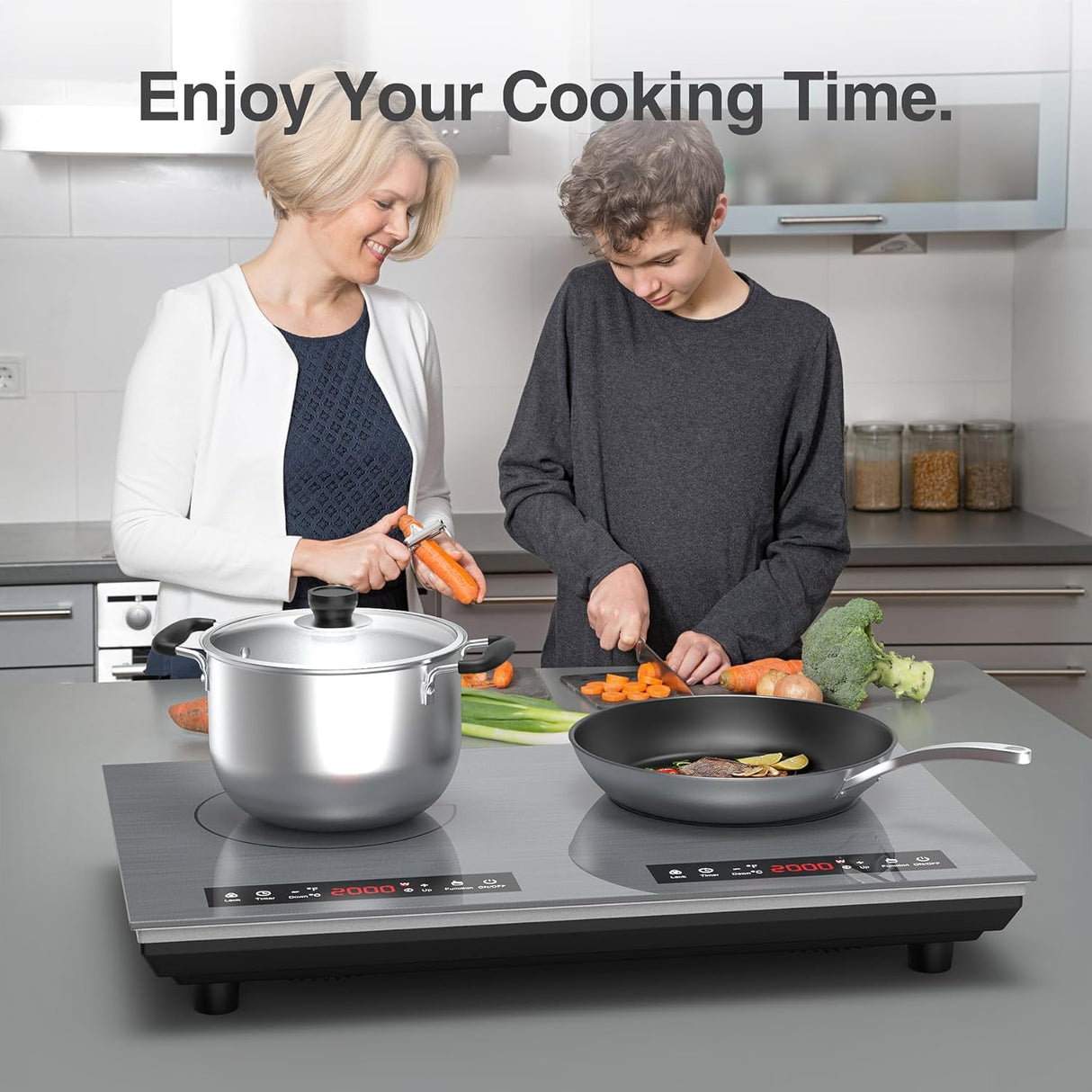 Two Burner Induction Cooktop 24 Inch 4000W