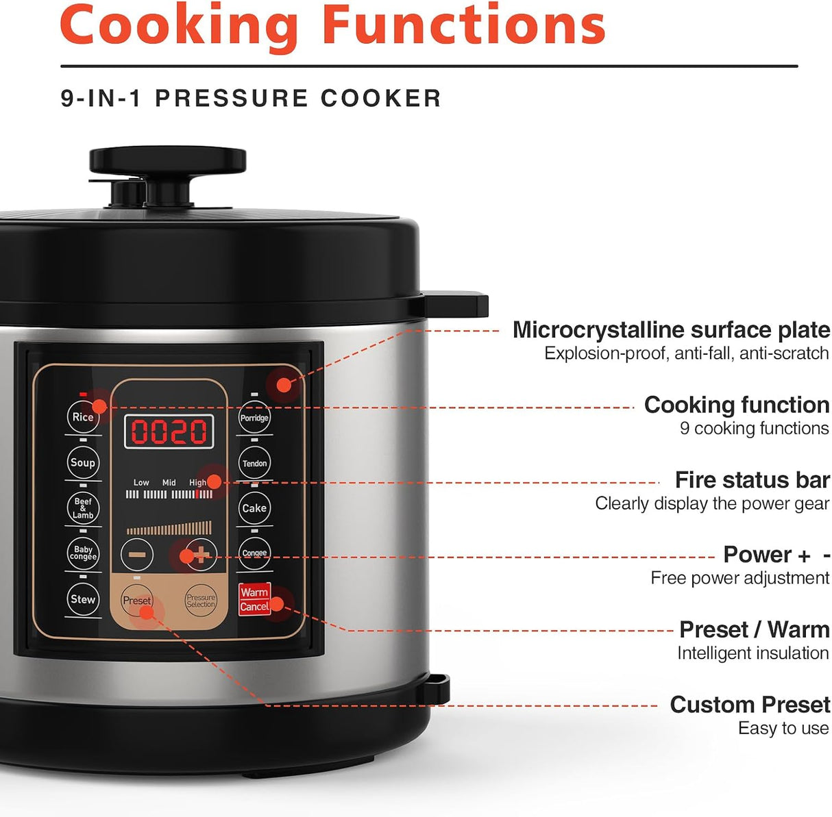 6 Quart Electric Pressure Cooker