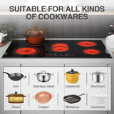 8600W Infrared Cooker 36 Inch 5 Burner Electric Cooktop with Touch Control