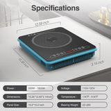 Single Burner Portable Induction Cooktop 13 Inch 1800W