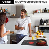 2100W Two Burner Electric Cooktop with Countertop and Built-in Design and 9 Power Levels