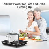 Single Burner Portable Induction Cooktop 1800W