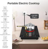 Single Burner Portable Electric Cooktop 2000W Infrared Cooker