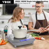 Single Burner Portable Induction Cooktop 1800W