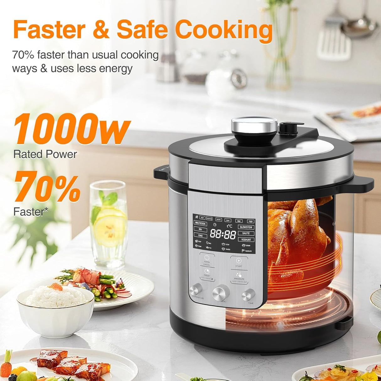 6.3 Quart 14-in-1 Electric Pressure Cooker