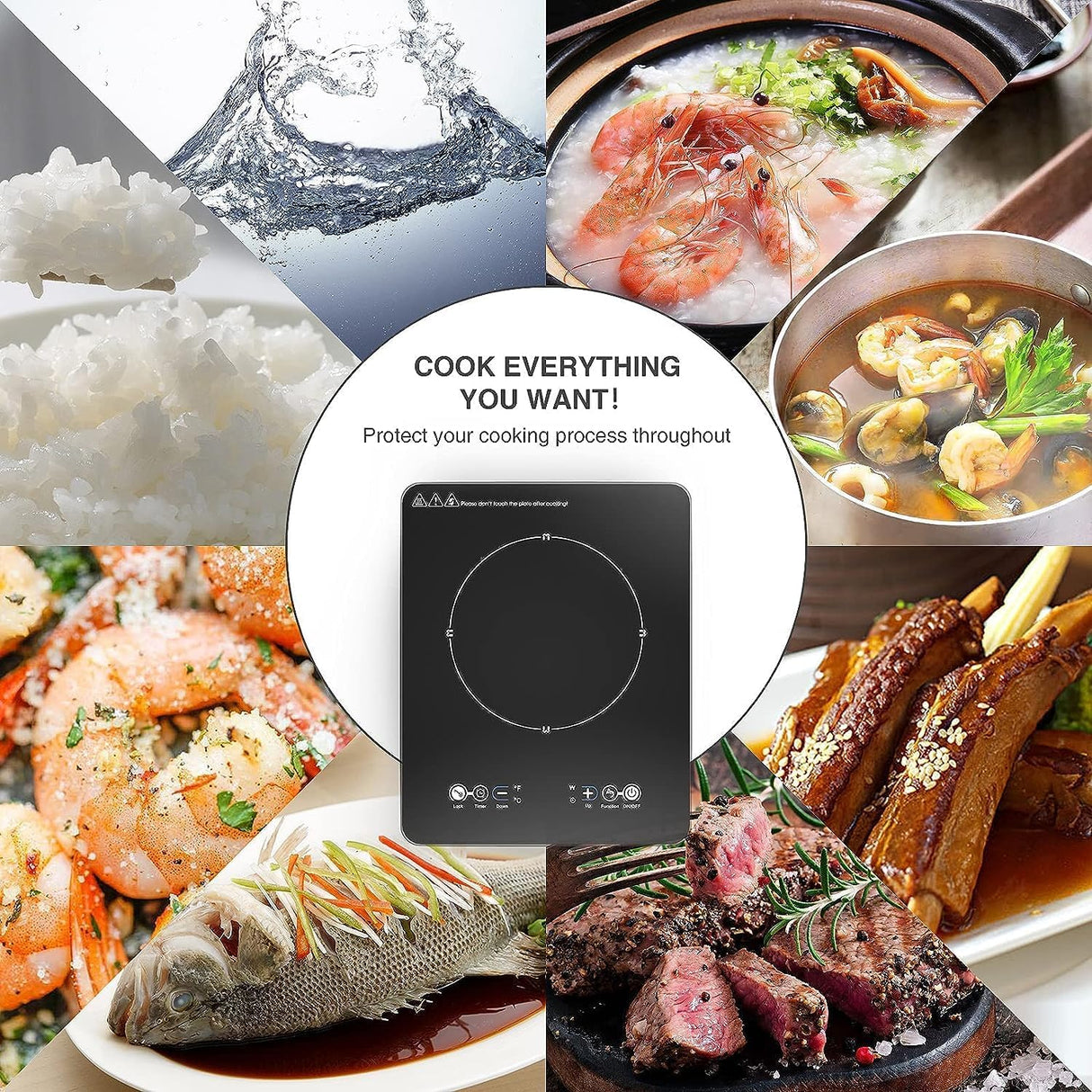 Single Burner Portable Induction Cooktop 1800W