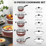 VBGK 10-piece Stainless Steel Cookware Sets