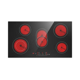 5 Burner Electric Cooktop 36 Inch 8600W Infrared Cooker