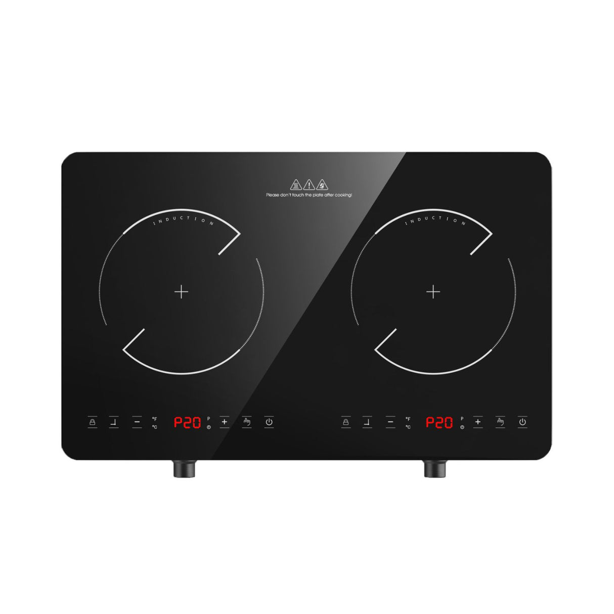 2 Burner Portable Induction Cooktop 12 Inch 2600W