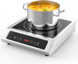 Single Burner Commercial Portable Induction Cooktop 14 Inch 1800W