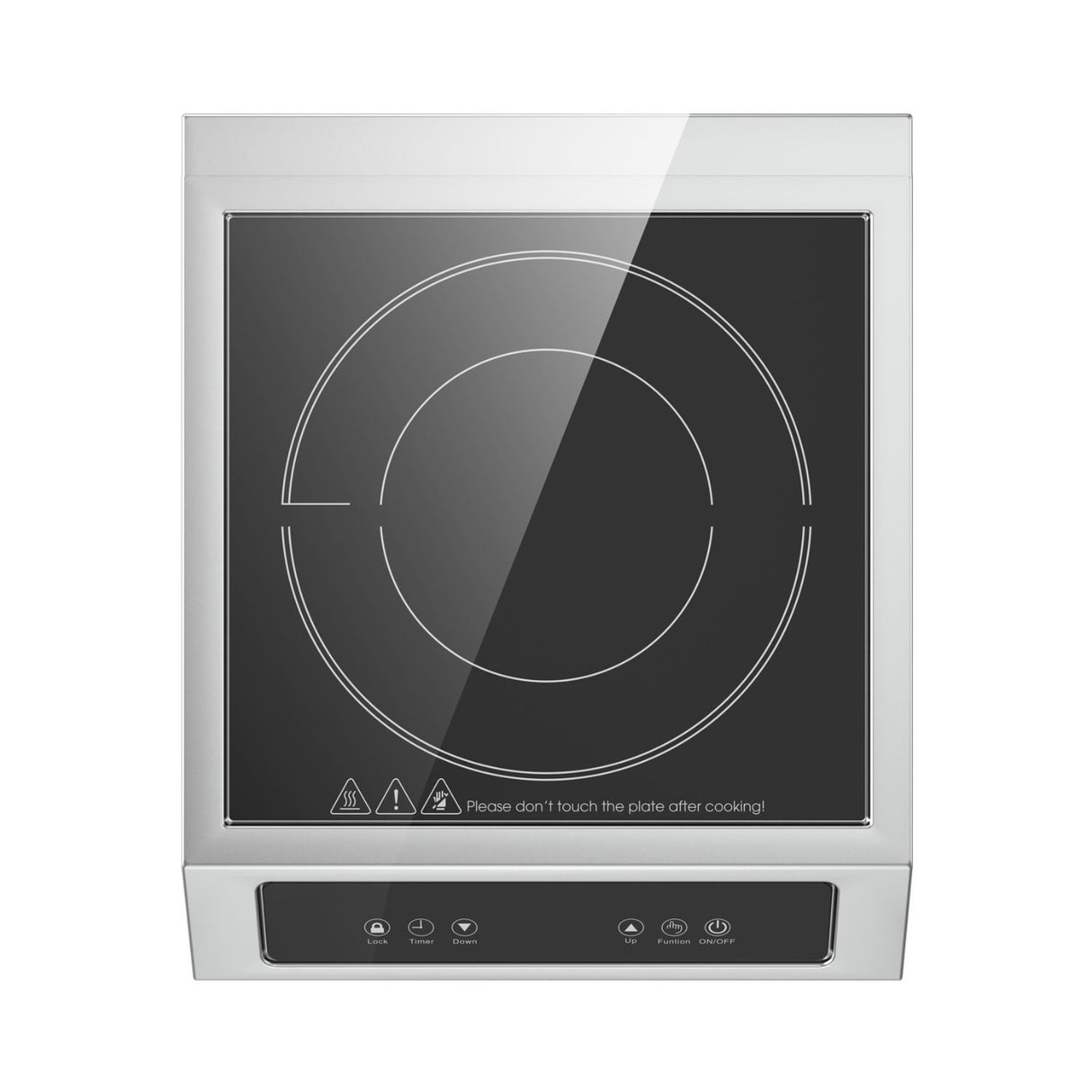 Single Burner Commercial Portable Induction Cooktop 14 Inch 1800W