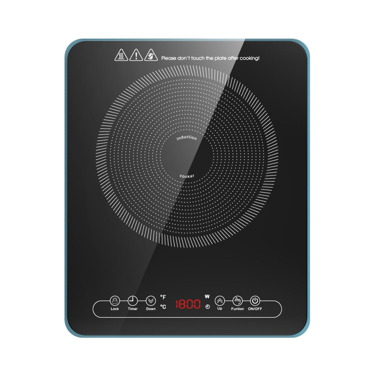 Single Burner Portable Induction Cooktop 13 Inch 1800W