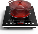 Plug In Single Burner Electric Cooktop 11 Inch 1800W Infrared Cooker