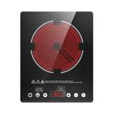 Plug In Single Burner Electric Cooktop 11 Inch 1800W Infrared Cooker