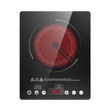 Single Burner Plug in Portable Electric Cooktop 12 Inch 1800W Infrared Cooker