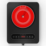 1800W Single Burner Portable Electric Cooktop with LED Touch Controls and Knob Controls